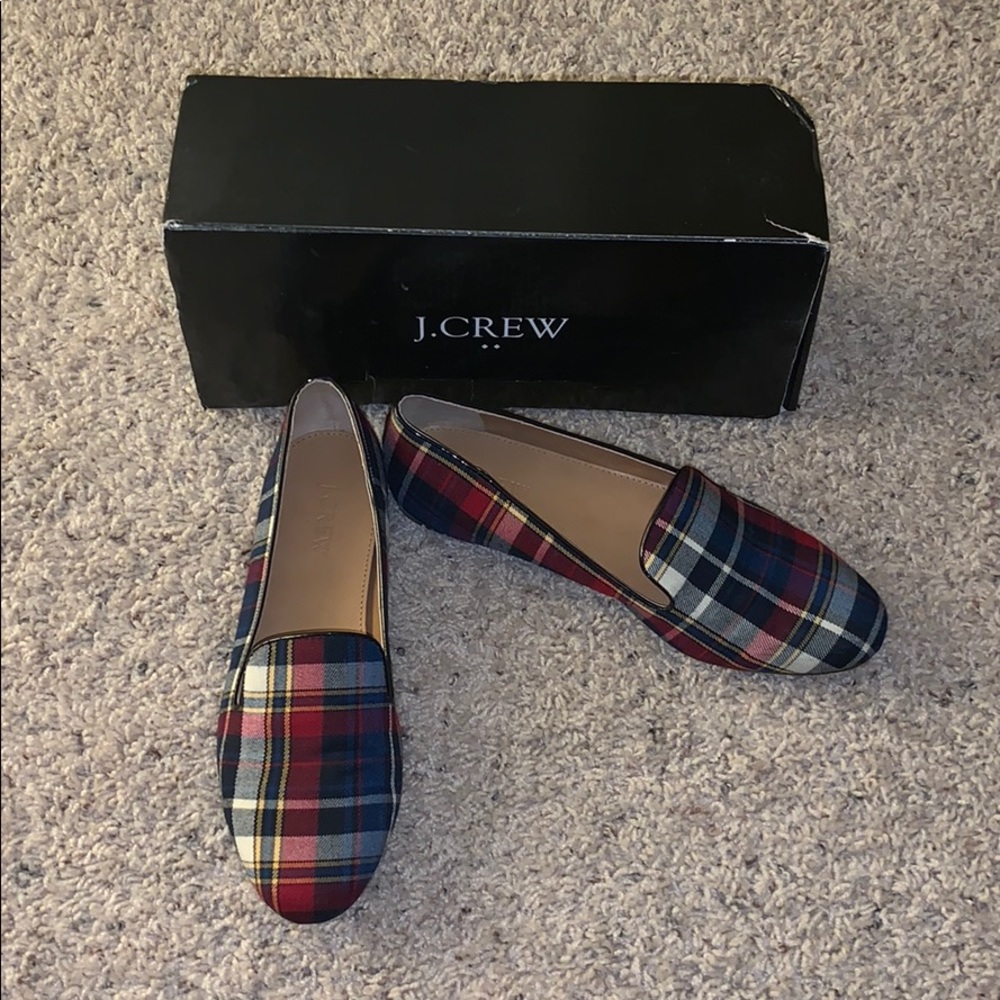 J.Crew plaid loafers